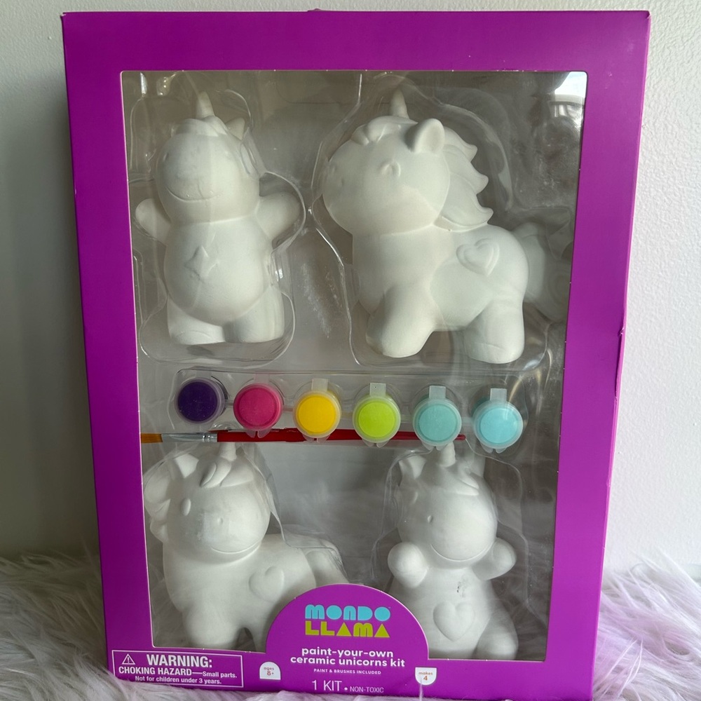 Paint-Your-Own Ceramic Unicorns Kit
